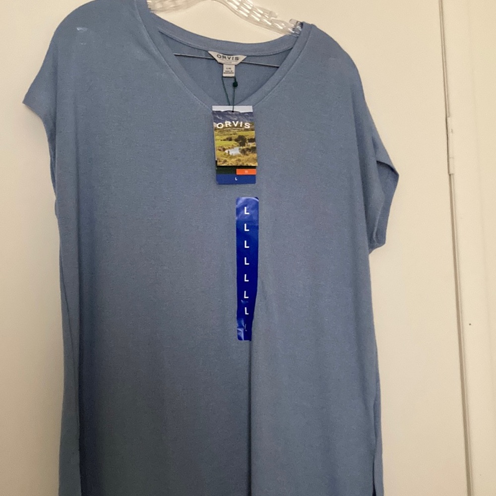 Orvis Ladies Short Sleeve Tunic Knit Top